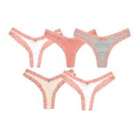 A2Z Ladies Briefs 5 Pack High Leg Brazilian Women Brief Lace Panties - Ladies Briefs AZ1740 5 Pack A 12