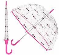 A2Z Ladies Clear Bubble Umbrella Transparent Dome Canopy Walking Brolly