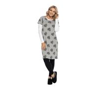 A2Z Ladies Cotton Nightie Short Sleeve Leopard Heart Print Night Dress | 100% Cotton Sleepwear Lightweight Summer Loungewear Women UK Sizes 8-22