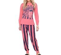 A2Z Ladies Cute 2 Piece Pyjama Set Loungewear Soft Cotton - PJS 210 Pink Adult L