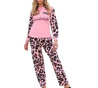 A2Z Ladies Cute 2 Piece Pyjama Set Loungewear Soft Cotton PJS Long Sleeve Top and Bottoms for Women Family Matching PJS Lounge Wear S-4XL