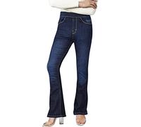A2Z Ladies Denim Jeans Comfort Stretch Flared - JeansJN36 Dark Blue 20
