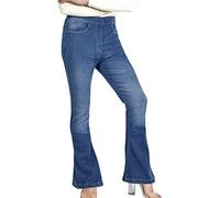 A2Z Ladies Denim Jeans Comfort Stretch Flared - JeansJN36 Mid Blue 20