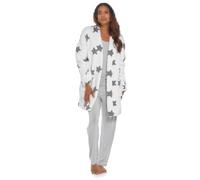 A2Z Ladies Foxbury Sherpa Fleece - Robe 1702 White 12-14