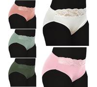 A2Z Ladies High Leg Briefs Shorts Underwear Pack of 5 Adjustable Waist - Ladies Briefs AZ1378 Plain 18