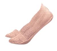 A2Z Ladies Invisible Lace Shoe Liners No Show Boat Socks 2 Pack Size 4-7 UK | Low Cut Lace Shoe Liners 2 Pack with Anti Slip Fit for Trainers Size 4-7 UK