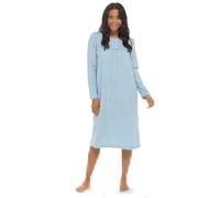 A2Z Ladies Nightie Womens Soft Touch Polar Fleece- Nightie 417 Blue 22-24