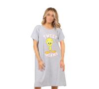 A2Z Ladies Nighties Officially Licensed Looney Tunes Tweety Women Grey - Nightie UC3685 Grey 12-14