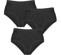 A2Z Ladies Plain Full Briefs Underwear Pack of 3 Adjustable Waist Hipster Panties - Ladies Briefs AZ1714A Black 16-18