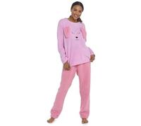 A2Z Ladies Rabbit 3D Ears Pyjama Set Soft Micro Fleece - PJS LDS 1672 Pink 12-14