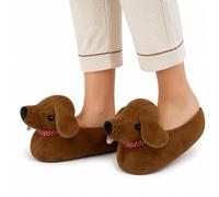 A2Z Ladies Slipper Animal Sausage - SLPR LDS AZ31674 Sausage 7/8 UK