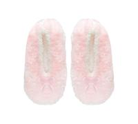 A2Z Ladies Slipper Bow Fluffy Socks Sherpa Lined Cosy Winter Footwear