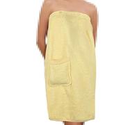 A2Z Ladies Spa Towel Wrap Luxury 100% Cotton Bath Body Wrap - Towel Wrap 141 Lemon 8-10