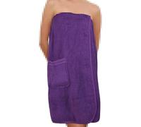 A2Z Ladies Spa Towel Wrap Luxury 100% Cotton Bath Body Wrap - Towel Wrap 141 Purple 12-14
