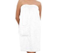 A2Z Ladies Spa Towel Wrap Luxury 100% Cotton Bath Body Wrap - Towel Wrap 141 White 12-14