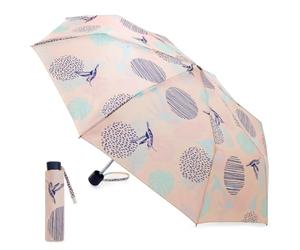 A2Z Ladies Supermini Umbrella Folding Umbrella Pastel Bird AOP Windproof Weather Resistant Women Compact Umbrellas Brolly Portable Shade Travel Umbrella Canopy