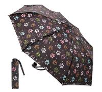 A2Z Ladies Supermini Umbrella Ultra Waterproof Wind Resist Sun Protect Compact|Soft Gip|Dogtooth | Black Daisy | Leaf Print |Lightweight | Portable Sheds |Heavy Rainfall Streets Travel Canopy Brolly