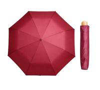 A2Z Ladies Supermini Umbrella Waterproof Wind Sun Protect Compact Soft Gip Dogtooth Black Daisy Leaf Print Lightweight Portable Heavy Rainfall Streets Travel Canopy Brolly (Plain Burgundy, One Size)