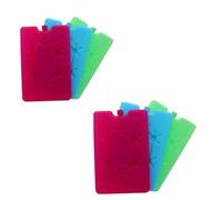 A2Z Large Freezer Blocks Ice Packs Set of 6 Reusable Cooling Packs for Cool Bags Lunch Boxes Picnic Coolers Compact Ice Blocks for Food Storage Travel Camping Chilled Transport