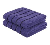 A2Z Luxurious 100% Cotton Navy Color Towels 500 GSM Soft Absorbent Set Of 2 Bath Towel (66x118 cm)