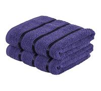 A2Z Luxurious 100% Cotton Navy Color Towels 500 GSM Soft Absorbent Set Of 2 Hand Towels (51x81 cm)
