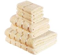 A2Z Luxurious 8 Piece Towel Bale Set 2x Bath Towels (66x118cm) - Towel 8 Piece Set Cream