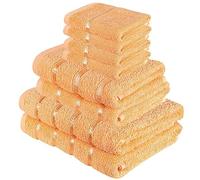 A2Z Luxurious 8 Piece Towel Bale Set 2x Bath Towels (66x118cm) - Towel 8 Piece Set Peach