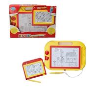A2Z Magnetic Drawing Board for Kids Large and Small Set Erasable Doodle Writing Tablet with Stamp Shapes and Stylus Educational Travel Toy for Boys and Girls Age 3 Years Plus
