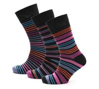 A2Z Mens 3 Pack Bamboo Comfort Top Socks Non Elastic Gentle Grip Heel and Toe Socks - Socks MEN 1339 Spotty 3 Pack 6-11