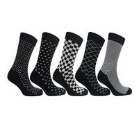 A2Z Mens 5 Pack Cotton Rich Socks - Socks GB2703 5 Pack 3 4-8