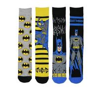 A2Z Mens Batman Socks Pack of 4 - Socks 3694 Batman 4 Pack 6-11