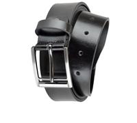 A2Z Mens Belts 100% Pure Leather Alloy Pin Buckle - Belt MB109 Black Large