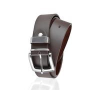 A2Z Mens Belts Leather Lined Alloy Pin Silver Buckle - Belt MB117 Brown Small