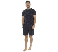 A2Z Mens Camouflage Top Shorts Pyjama Set Comfortable Lightweight Stylish - PJS PM226 Camo Blue L