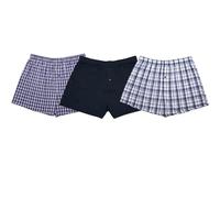 A2Z Mens Check Woven Boxer Shorts Underwear Pack of 3 Knickers Elasticated Waistband Quick Dry - Mens Boxer AZ1436 Assorted B M