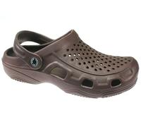 A2Z Mens Classic Clogs Slip On Garden Clog Sandal Summer Beach Holiday Mules Slipper - Clogs Men AZ38811 Brown 9 UK