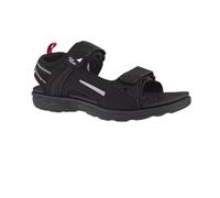 A2Z Mens Double Touch Strap Open Toe - Sandal MEN AZ37575 Black 10 UK