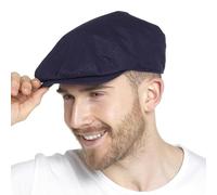 A2Z Mens Flat Cap Newsboy Ivy Hat Heritage Check & Solid Plain Colours - Flat Cap AZ4797 Navy M/L