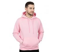 A2Z Mens Fleece Pullover Hoodie - Plain Sweatshirt Baby Pink L