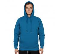 A2Z Mens Fleece Pullover Hoodie - Plain Sweatshirt Blue L