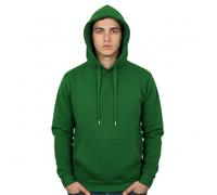 A2Z Mens Fleece Pullover Hoodie - Plain Sweatshirt Green XL