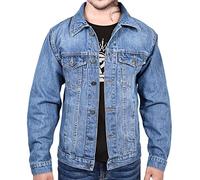 A2Z Mens Jacket Fashion Denim Jacket - Mens Jacket J11 Light Blue XL