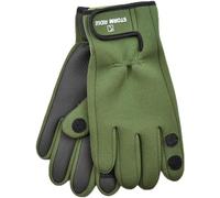 A2Z Mens Neoprene Gloves Outdoor Fishing Gloves Rubber Palm Grips Fold Back Finger/Thumb - Gloves MG640 Green L/XL