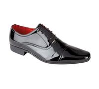 A2Z Mens Patent Lace - Shoes Knightsbridge Black Patent 12 UK