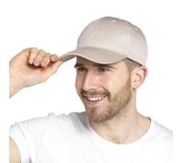 A2Z Mens Plain Baseball Cap Breathable Polyester Cotton - Baseball Cap AZ4793 Beige