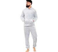 A2Z Mens Pyjamas Soft Warm Fleece - PJS 217 Grey S