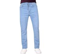A2Z Mens Relaxed Straight Bootcut - Jeans JN63 Light Blue 40W / 30L