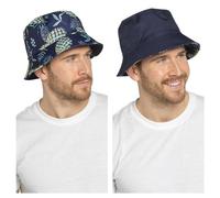 A2Z Mens Reversible Bucket Hat Summer - Men Bucket Hats AZ4691 Navy L/XL