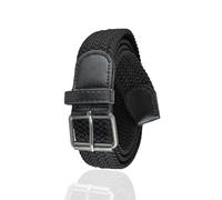 A2Z Mens Stretch Belts Elasticated Braided Woven - Belt MB120 Black L/XL