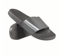 A2Z Mens Summer Strip Pool Sliders Beach Walking Sandals Quick Dry Bathroom Shower - Slider Men AZ37750520 Grey 11 UK